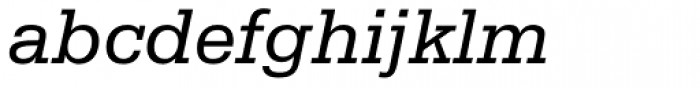 Serifa 56 Italic Font LOWERCASE