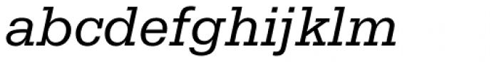 Serifa BEF Italic Font LOWERCASE