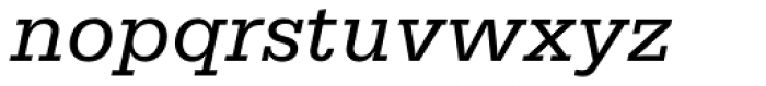 Serifa BEF Italic Font LOWERCASE