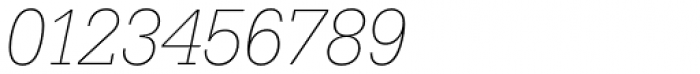 Serifa BEF XLight Italic Font OTHER CHARS