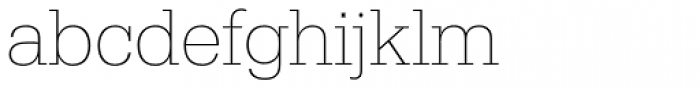 Serifa BEF XLight Font LOWERCASE