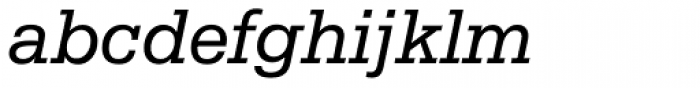 Serifa Italic Font LOWERCASE