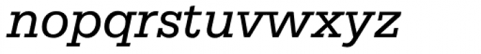 Serifa Italic Font LOWERCASE