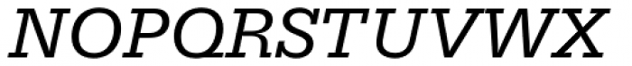 Serifa SB Italic Font UPPERCASE
