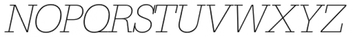 Serifa SH ExtraLight Italic Font UPPERCASE