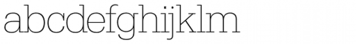 Serifa SH ExtraLight Font LOWERCASE
