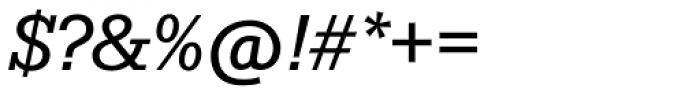 Serifa SH Italic Font OTHER CHARS