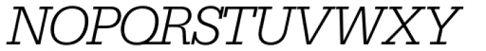 Serifa SH Light Italic Font UPPERCASE