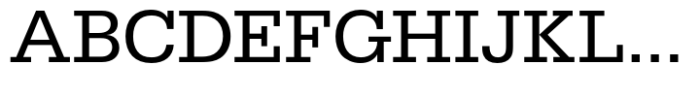 Serifa Std Regular Font UPPERCASE