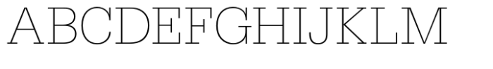 Serifa Std Thin Font UPPERCASE