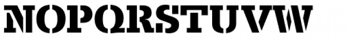 Serifa Stencil D Bold Font UPPERCASE