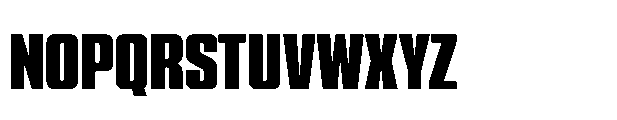 Serifenlose Linear Antiqua SLA Ultra Condensed Font UPPERCASE