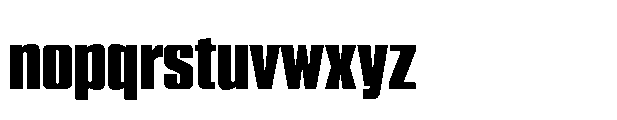 Serifenlose Linear Antiqua SLA Ultra Condensed Font LOWERCASE