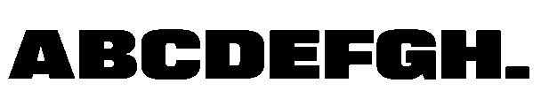 Serifenlose Linear Antiqua SLA Ultra Expanded Font UPPERCASE