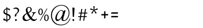 Serific MF Light Font OTHER CHARS