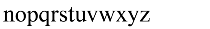 Serific MF Medium Font LOWERCASE