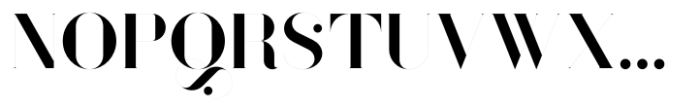 Seriflux Hairline Font UPPERCASE