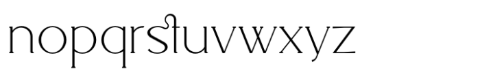 Serift Font LOWERCASE