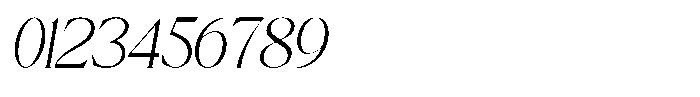Serinca Italic Font OTHER CHARS