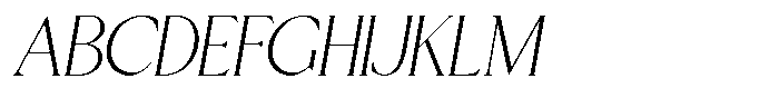 Serinca Italic Font UPPERCASE