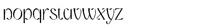 Serinca Regular Font LOWERCASE