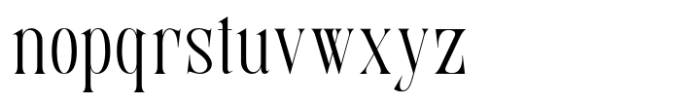 Serino Font LOWERCASE