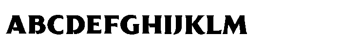 Serith Bold Font UPPERCASE