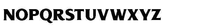 Serith Bold Font LOWERCASE