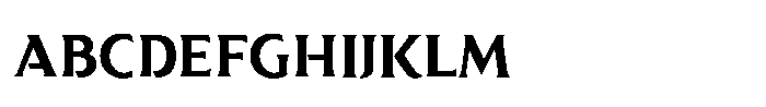 Serith Regular Font UPPERCASE