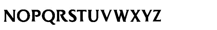 Serith Regular Font UPPERCASE