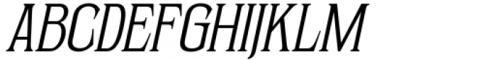 Sernes Thin Italic Font LOWERCASE