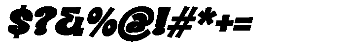 Seromut Display Seromut Slant Regular Font OTHER CHARS