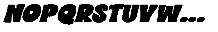 Seromut Display Seromut Slant Regular Font UPPERCASE