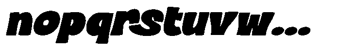 Seromut Display Seromut Slant Regular Font LOWERCASE