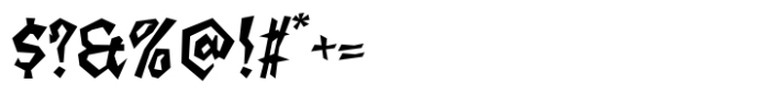 Serpent Wrath Font OTHER CHARS