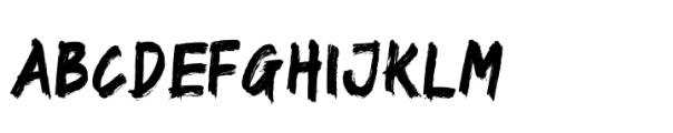 Sertter Brush Font UPPERCASE