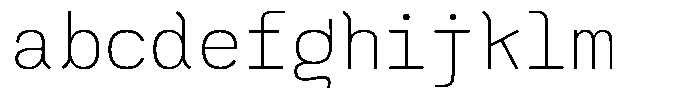 Serua Mono Extra Light FONT