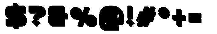 Serunya Ramadhan Extrude Font OTHER CHARS