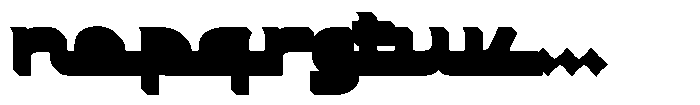 Serunya Ramadhan Extrude Font LOWERCASE