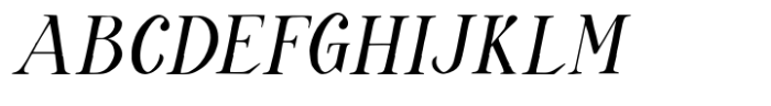 Servine Italic Font UPPERCASE