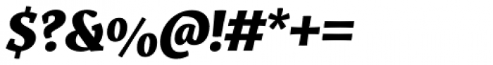 Servus Slab Extra Bold Italic Font OTHER CHARS
