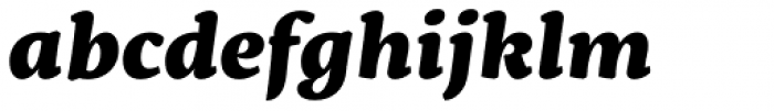 Servus Slab Extra Bold Italic Font LOWERCASE