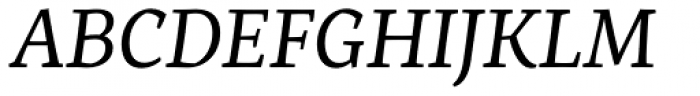 Servus Slab Regular Italic Font UPPERCASE