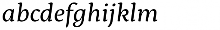 Servus Slab Regular Italic Font LOWERCASE