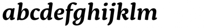 Servus Slab Semi Bold Italic Font LOWERCASE