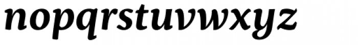 Servus Slab Semi Bold Italic Font LOWERCASE