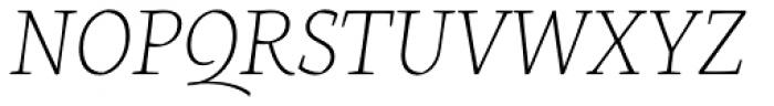 Servus Slab Thin Italic Font UPPERCASE