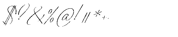 Sesillion Italic Font OTHER CHARS