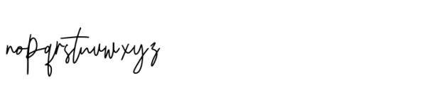 Sesoress Signature Font LOWERCASE