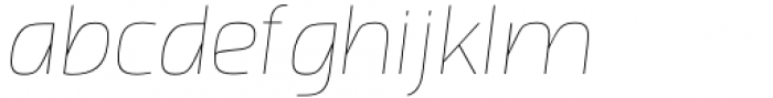 Setter Thin Italic Font LOWERCASE